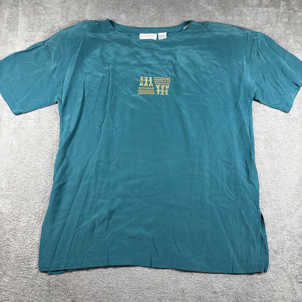 Levante Sport Women's Vintage Teal Shirt Size Small